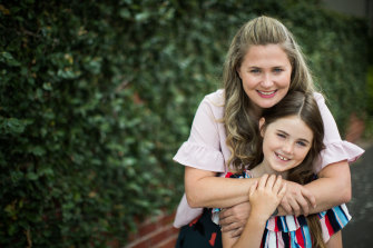 Sarah Cavalier, with daughter Milla Besanko, says she couldn’t picture living anywhere but Melbourne. 