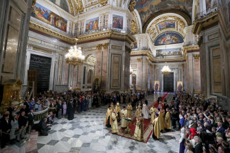 Some 1500 guests attended the wedding of Grand Duke George Mikhailovich Romanov and Rebecca Romanovna Bettarini in St Petersburg, including representatives of several European royal families.