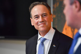 Health Minister Greg Hunt remains adamant the vaccine rollout “is accelerating exactly as intended”.