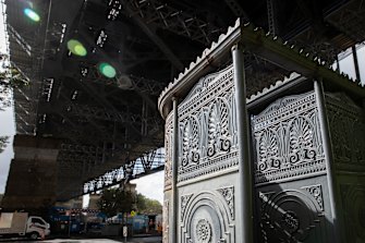 The cast iron urinal toilet at The Rocks under the Sydney Harbour Bridge. Affectionately nicknamed a ‘pissoir’ by Sydneysiders in the late 1800s. 