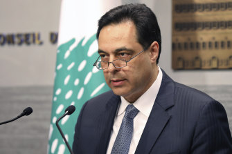 Lebanese Prime Minister Hassan Diab delivers the news that the country will default in its sovereign debt for the first time.