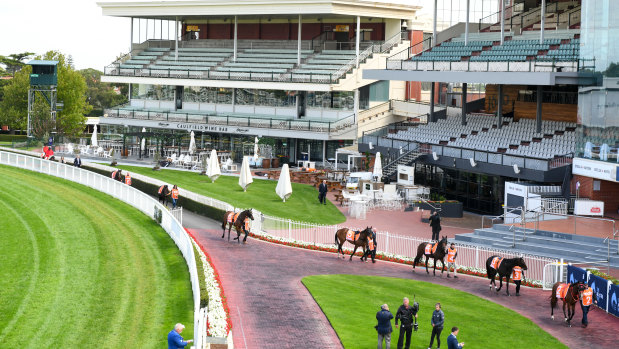 A crowdless Caulfield hosted March's All-Star Mile meeting.
