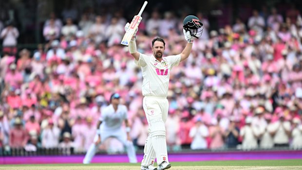 Opening gamble: Travis Head thrived after being moved to the top of the order in the Ashes.