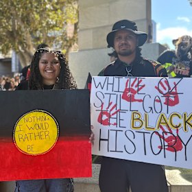 Invasion Day rally.