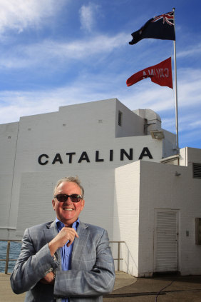 Michael McMahon outsider his beloved Catalina in Rose Bay in 2014.