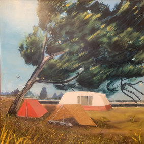 I have no interest in camping but this painting by Dan O’Donnell is one of my favourites. 
