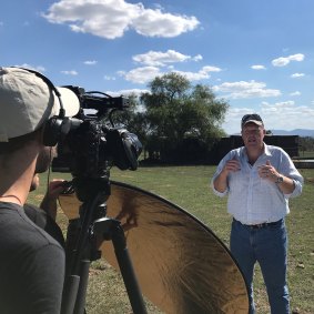 Uniting Church NSW/ACT Moderator Rev Simon Hansford preparing online church services which have aired.