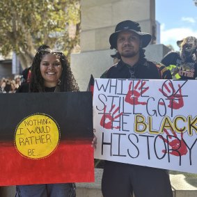 Invasion Day rally.
