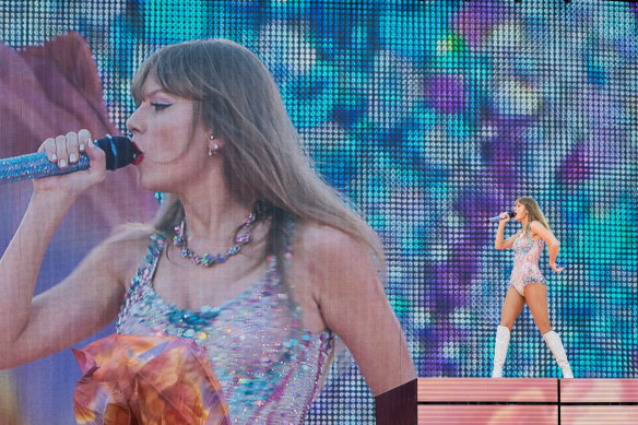 Taylor Swift wows the crowd at the MCG during the first show of her sold-out three-night run.