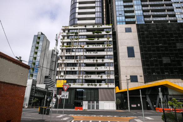 The tower at 18 Moray Street in Southbank, worth more than $70 million.