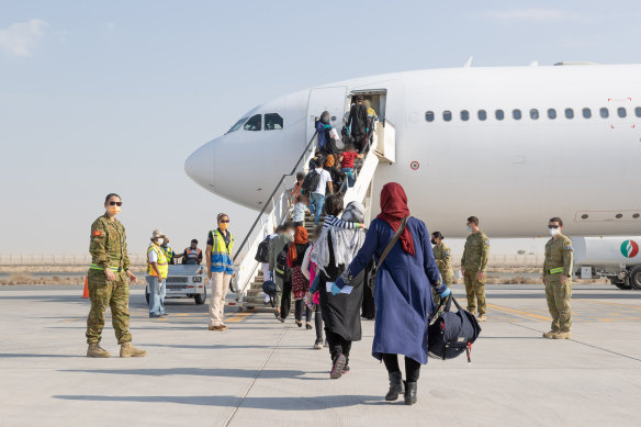 Australian forces evacuated more than 4000 people from Afghanistan last month but thousands are still waiting for visas to be processed.