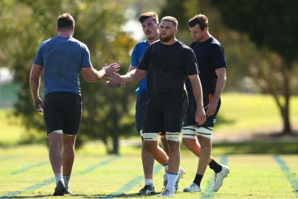 Lachie Swinton at the Wallabies camp.