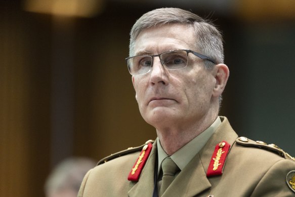 Outgoing Chief of the Defence Force Angus Campbell.