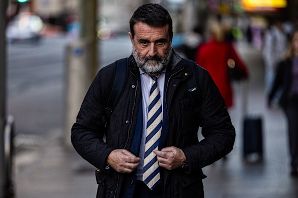 Former School Infrastructure NSW chief executive Anthony Manning leaves the Independent Commission Against Corruption this week.