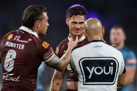 Ashley Klein’s decision to send off Kalyn Ponga changed the game.