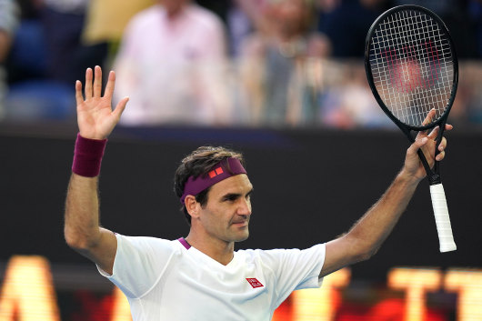 Mission accomplished: Roger Federer.