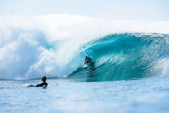 Leonardo Fioravanti in action during a competition in Hawaii.