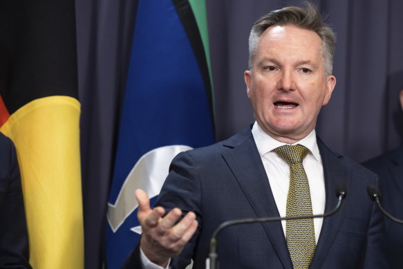 Climate Change and Energy Minister Chris Bowen. 