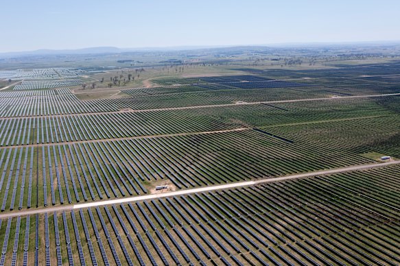 The New England Solar Farm in Uralla.