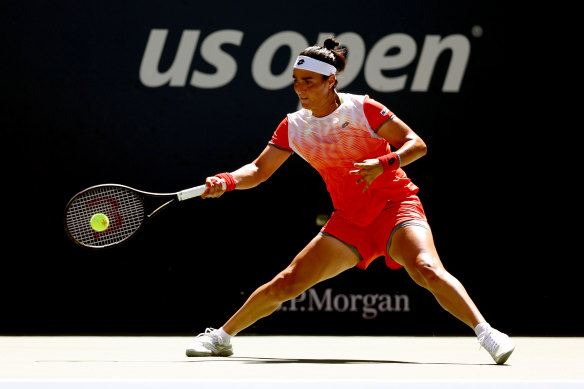 Ons Jabeur made had work of her third-round clash with Shelby Rogers.