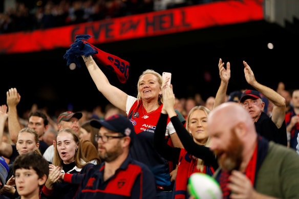 Demons fans were rewarded after 57 years with a premiership win last year.