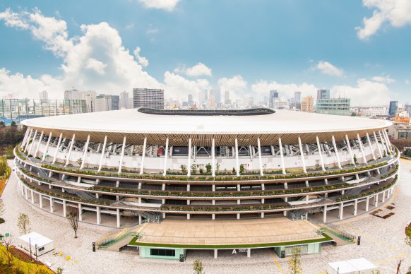 Take a tour of Japan’s impressive National Stadium. 