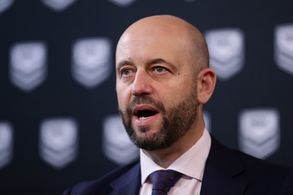 Todd Greenberg took a dig about his time at the NRL in good humour.