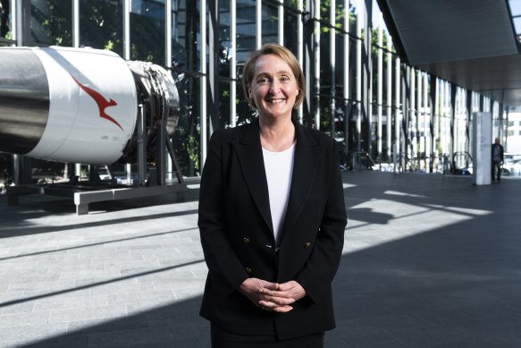Incoming Qantas boss and current chief financial officer Vanessa Hudson expects the airline’s direct services to London and New York from Australia’s east coast to deliver high returns. 