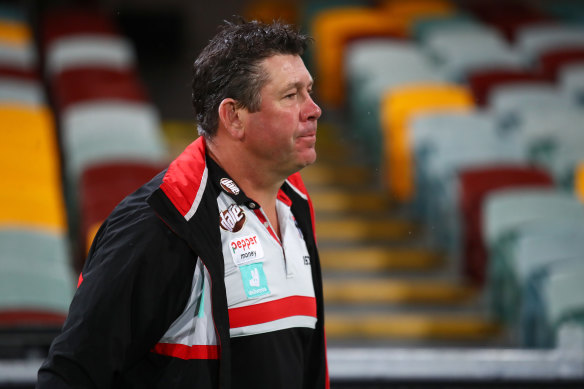 St Kilda coach Brett Ratten.