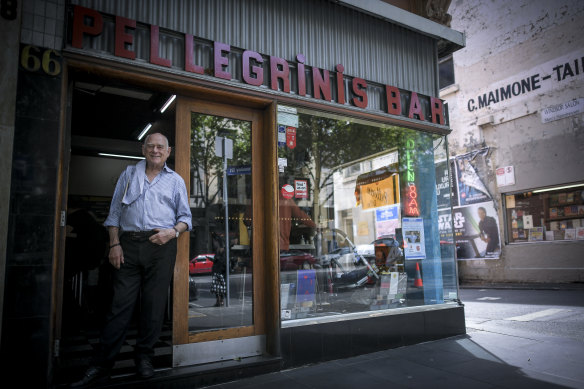 Nino Pangrazio, who co-owned Pellegrini's with beloved restaurateur Sisto Malaspina since 1974, will retire next week.