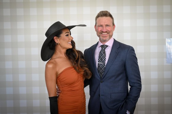 Nathan Buckley and girlfriend Brodie Ryan.