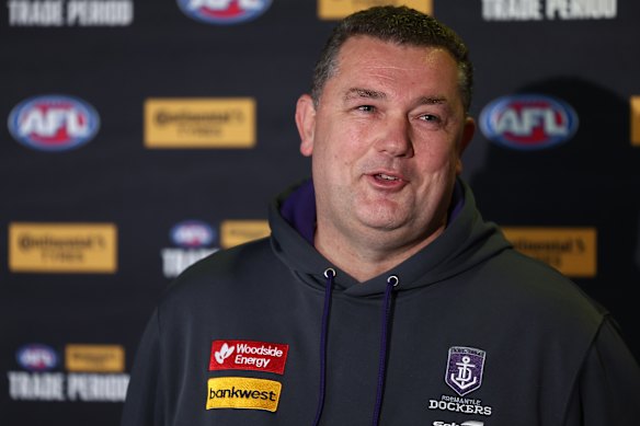 Fremantle list boss David Walls is one of the masterminds of the Dockers’ rise.