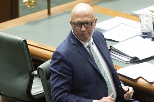 Opposition Leader Peter Dutton opposes a treaty.