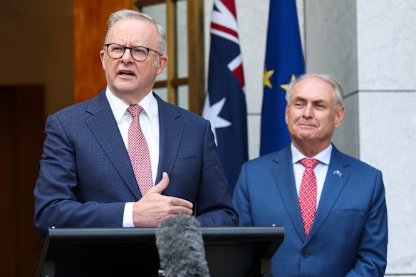 Prime Minister Anthony Albanese and Special Minister of State Don Farrell.