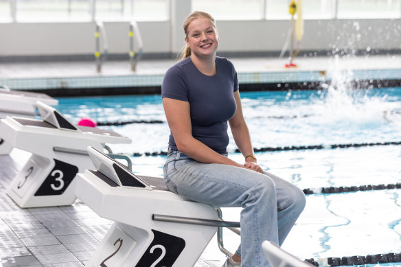 MLC student Mackie Hunter is a competitive swimmer who uses exercise to socialise and clear her head.