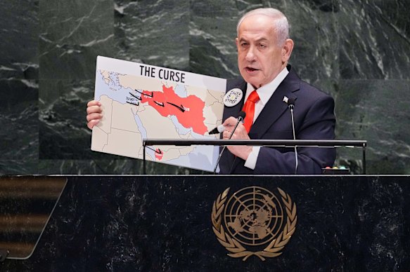 Netanyahu menandai negara -negara yang telah diserang oleh militer Israel dalam satu tahun terakhir dalam upaya untuk membangkitkan kelompok teror.