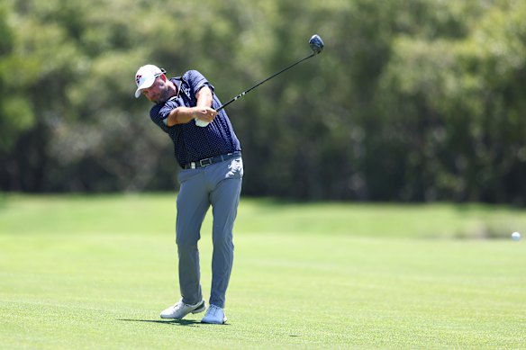 Marc Leishman is on the move.