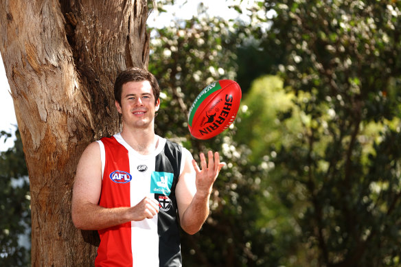 Jack Higgins in his new colours on Sunday. 