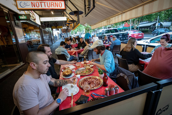 Lygon Street in Carlton has been a popular post-lockdown destination.