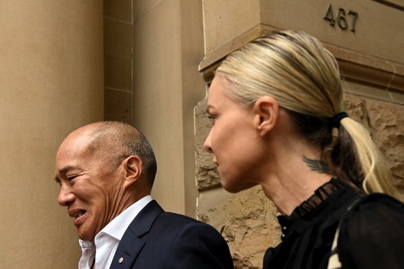 Charlie Teo arriving for the second day of the disciplinary hearing.