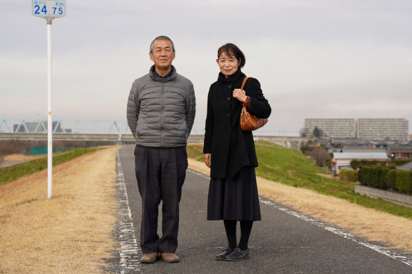 Grandparents Hideo and Yoshie say they have been unable to see their grandchildren in four years. 