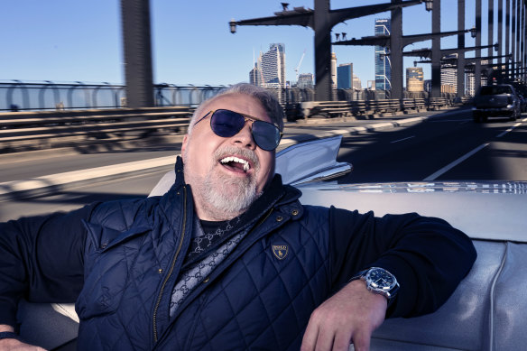 So Sydney it hurts: Kyle Sandilands, photographed for a profile in the Australian Financial Review magazine.