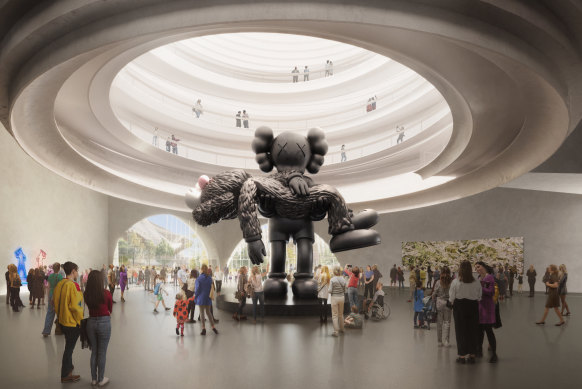 Renders of the design for the NGV Contemporary.