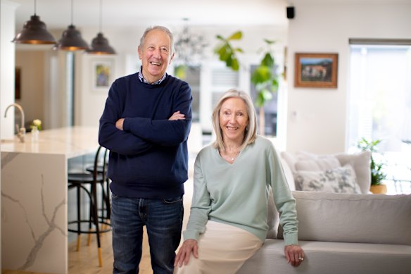Geraldine and Peter Hanton say they’ve benefited from a revived Mornington Peninsula property market. 