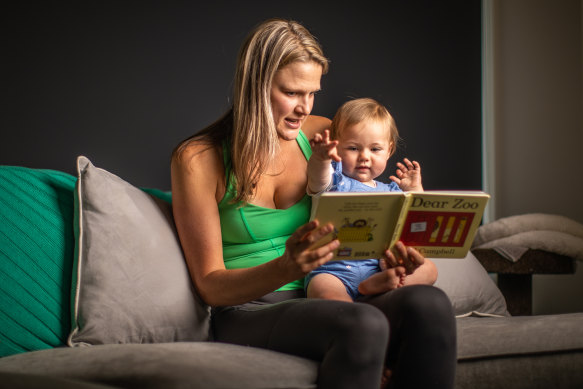 Tash Godfrey - pictured with her one-year-old daughter Izzy - became a solo parent after discovering she had fertility issues.