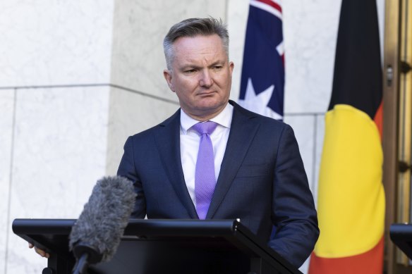 Minister for Climate Change and Energy Chris Bowen.