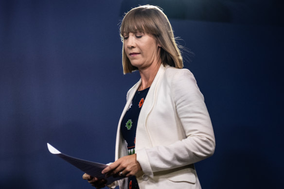 Jo Haylen resigns from her position of transport minister yesterday.