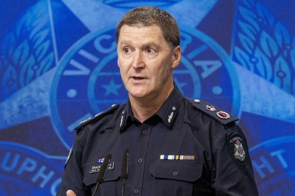 Victoria Police Chief Commissioner Shane Patton.