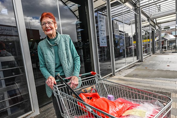 ‘It’s sad’: Dee Fielding pictured at Leo’s supermarket in Heidelberg.