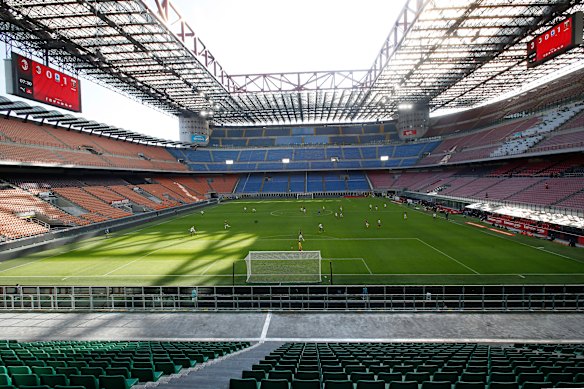San Siro Stadium in Milan.